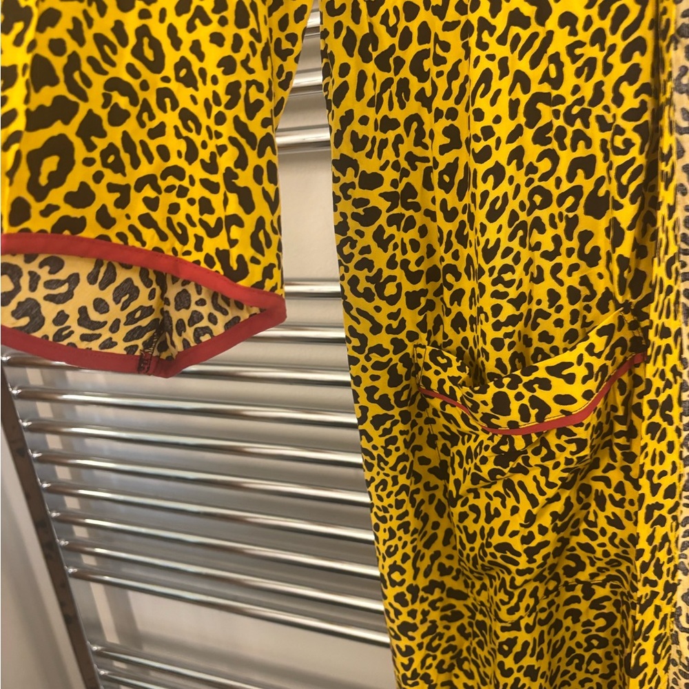 REFINERY 29 Leopard Print 3PC Long Robe set - Picture 2 of 5